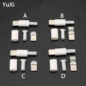 10 kompleta USB priključak za punjenje napajanja Za iphone utikač s utičnicom za чиповой naknade zavarivanje Podaci OTG linijski interface DIY kabelski adapter