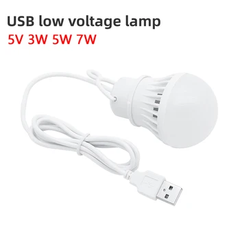 3/5/7 W USB Lampa Lampa 5 U Prijenosna Svjetiljka Za Kampiranje Žarulja LED USB Snaga Čitanje Knjige Svjetlo Za Vanjsku Kampiranje Šator Rasvjeta