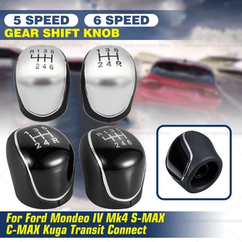 5/6 Brzina, Kožna Ručka mjenjača za Ford S-Max i C-Max, Kuga Galaxy Mondeo 4 Transit Mk4 Tourneo Connect Focus, auto oprema