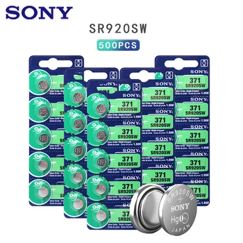500 kom. Za Sony 100% Original 370 AG6 371 SR920SW 920 1,55 U Sat Baterija SR920SW 371 Gumb Novčić Baterije MADE IN JAPAN
