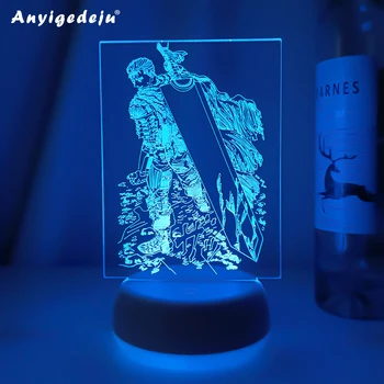 Akril Led svjetlo noći Anime Poludeo Crijeva za Spavaće sobe Dekorativni noćno svjetlo Lampe za Sobu rođendanski Poklon 3d Led Svjetiljka Manga