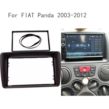 Dvostruka Ploča Din Pogodan Za Fiat Panda Radio Cd DVD Stereo Panel Kontrolna Ploča Montaža Komplet Završni Okvir Ploča Okvir 2003-2012