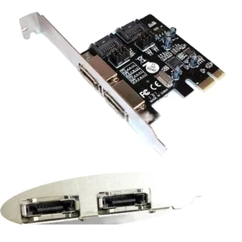 Etmakit PCI-E za SATA3 PCI E SATA3.0 6 GB/sec. Kartica za proširenje SSD Asmedia s čipom ASM1061 Kartica za proširenje PCI Riser
