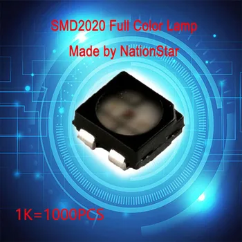 Full color led žarulja NationStar SMD2020 s četiri noge, a koristi se za održavanje led zaslon, Unutrašnje komponente RGB za zaslona