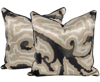 Funky cool crna kava geometrijski dekorativni jastuk /almofadas case 45 50, europska moderna jastuk za uređenje doma