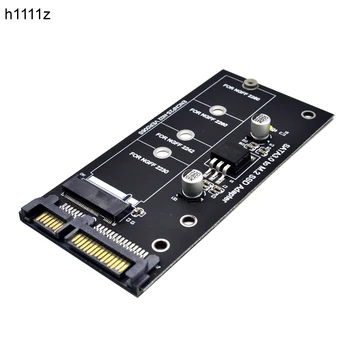 H1111Z Više kartica NGFF M. 2 Adapter M2 SATA3 Raiser M. 2 za adapter za SATA SSD M2 za kartice za proširenje SATA Podrška ključa B 30/42/60/80 mm