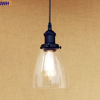 IWHD U potkrovlju Industrijski LED Viseće Svjetiljke Svjetiljke Za unutarnju Rasvjeta Starinski Lampa Visi Lampa Edison Galss Abažur