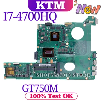 KEFU N46J Matična ploča za laptop I7-4700HQ GT750M Za ASUS N46JV G46J G46JV REV2.0 Test matične ploče laptopa 100% OK