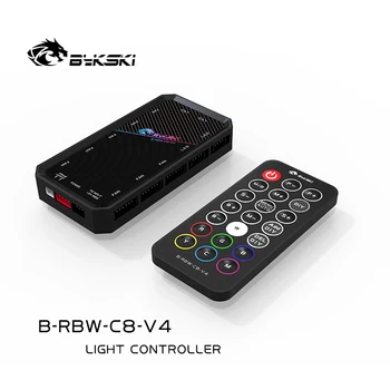 Modul rasvjete Bykski za matične ploče standard 12VRGB/5VRBW/Sync 8 + 4 sučelje za Upravljanje sustavom B-RGB-C8-V3 B-RBW-C8-V4