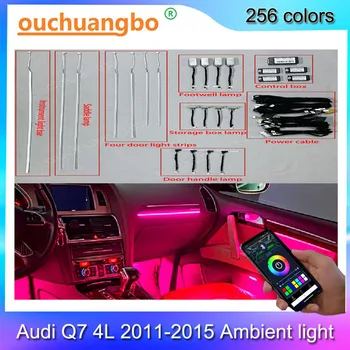 Okolni svjetlo Ouchuangbo za audi Q7 4L 2011-2015 Okoliša ukrasnih žaruljica ambientebeleuchtung
