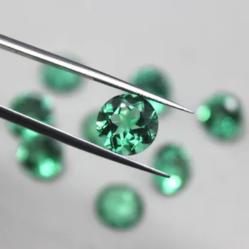okrugli oblik izbrušena stvorio emerald dragulj perle, zeleni turmalin slobodno teče kamen верделит kamenje za DIY nakit maikng