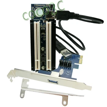 PCI-e 1x 4x 8x 16x adapter s dva utora za PCI pci express pretvara vanjsku karticu pci slot