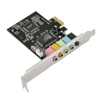PCIE 5.1 Zvučnu Karticu adapter je pretvarač/PCI-express potpore za proširenje kartice slušalice slušalice interna kartica za PC računalo/stolno računalo
