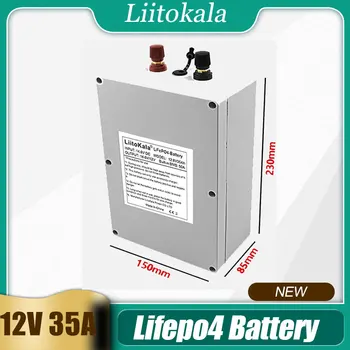 Punjiva baterija LiitoKala 12V 35Ah Lifepo4 sa 4S 50A Uravnotežen BMS za električnim brodom i besprekidnog napajanja 12,8 30 ah