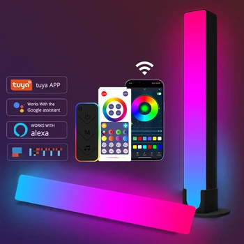 RGBIC Smart led Svjetla Bar WiFi Bluetooth Pozadinski Ambijent Radne Površine Svjetla za Sinkroniziranje Glazbe Zidni Tv Računalna Igraonica noćno svjetlo