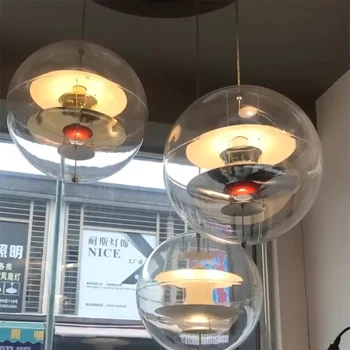 Skandinavski Danski Viseće Svjetiljke Dizajn Planet Globus PVC Loptu Kuhinja Lampa za Hotel Villa Dnevni boravak Viseće Svjetiljke