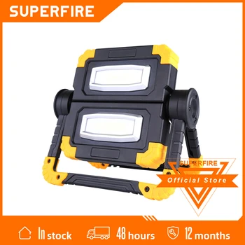 SupFire G7 Prijenosni Led Radna Lampa Super Svijetle Dvostruka Svjetiljka Punjiva Podesiv Kut Nagiba Za Vanjsku Kampiranje Reflektor Lampa