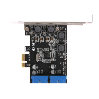 USB 3.0 PCIE (PCI Express Kartica za Upravljanje Stolni Adapter Prednji PCIe Prijenos USB3.0 19PIN Sučelje Kartica Adaptera