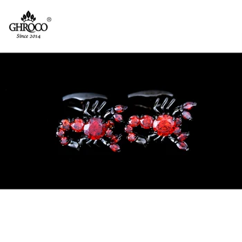 Visokokvalitetna Fin Ergele GHROCO u obliku Škorpiona, Инкрустированная kubični cirkon, Moderan Luksuzni Poklon za poslovne ljude i Vjenčanja