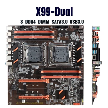 X99 LGA 2011 V3 Двухпроцессорная matična ploča E-ATX USB3.0 SATA3 8 DIMM modula DDR4 Dual Xeon procesor M. 2 Utor 2011-3