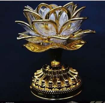 Šarene led svjetiljka lotus Buda Stroj Budistički potrepštine dvostruke namjene priključna baterija led Lotos Cvijet, Romantični Vjenčanje Dekor